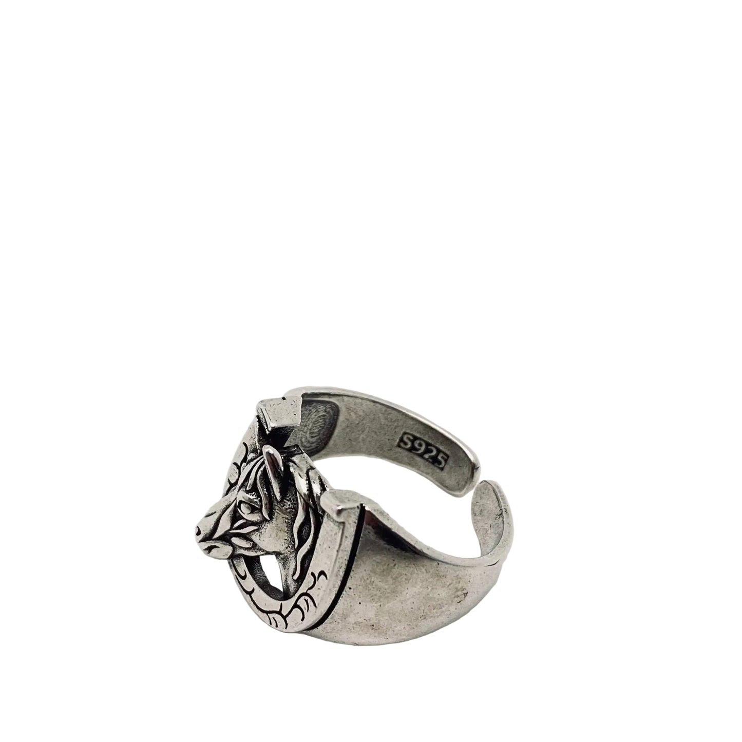 Vintage Horseshoe Horse Head Ring