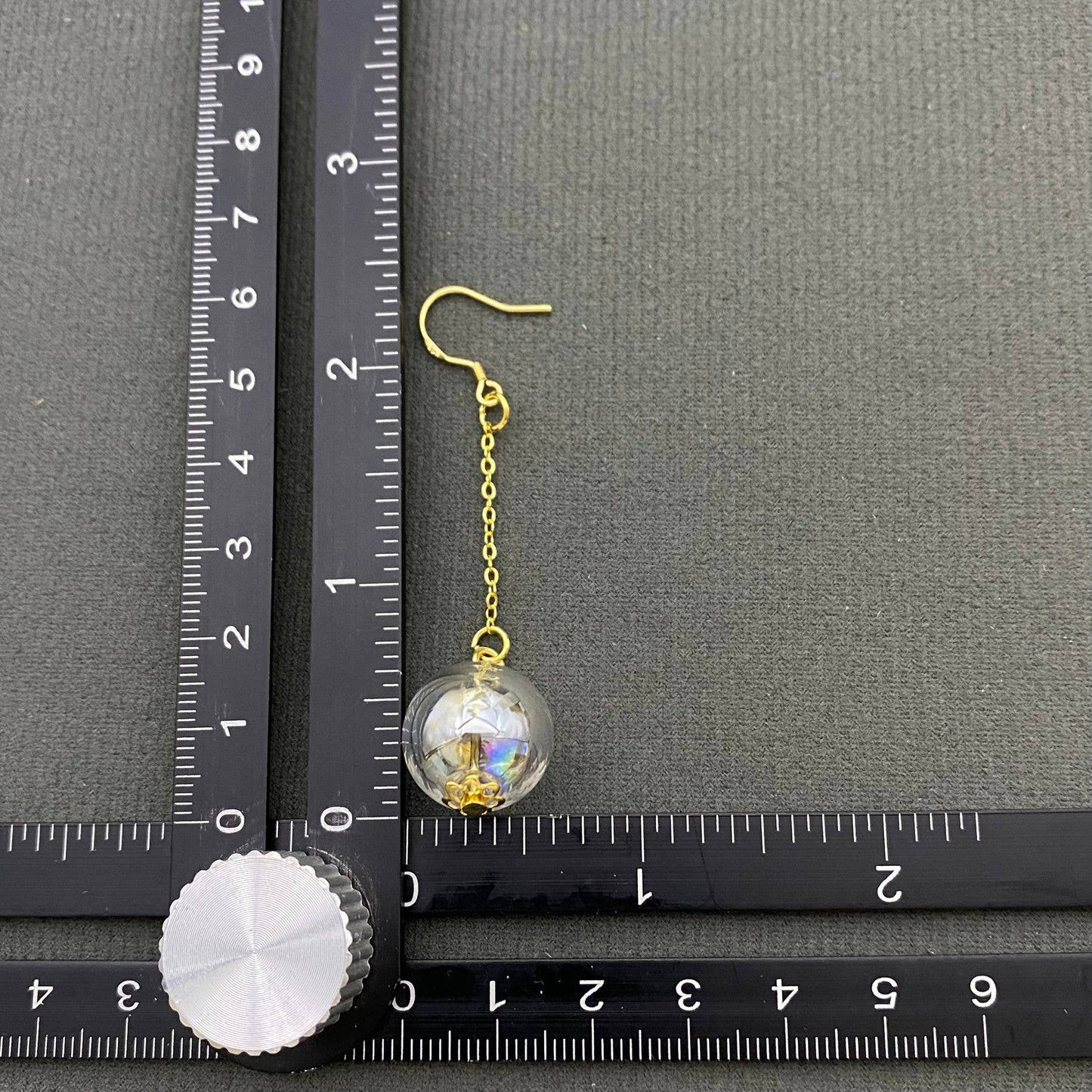 Goldfish and Bubble Dangle Earrings
