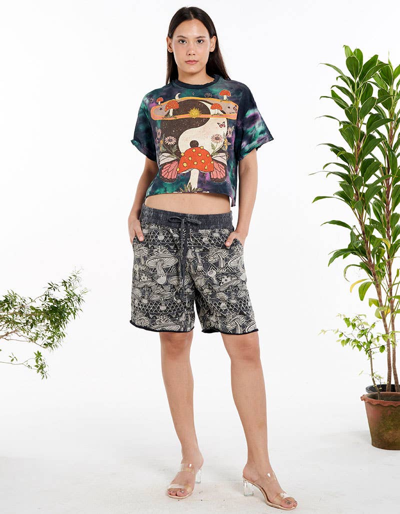 PSYCHEDELIC COTTON CROP TOP