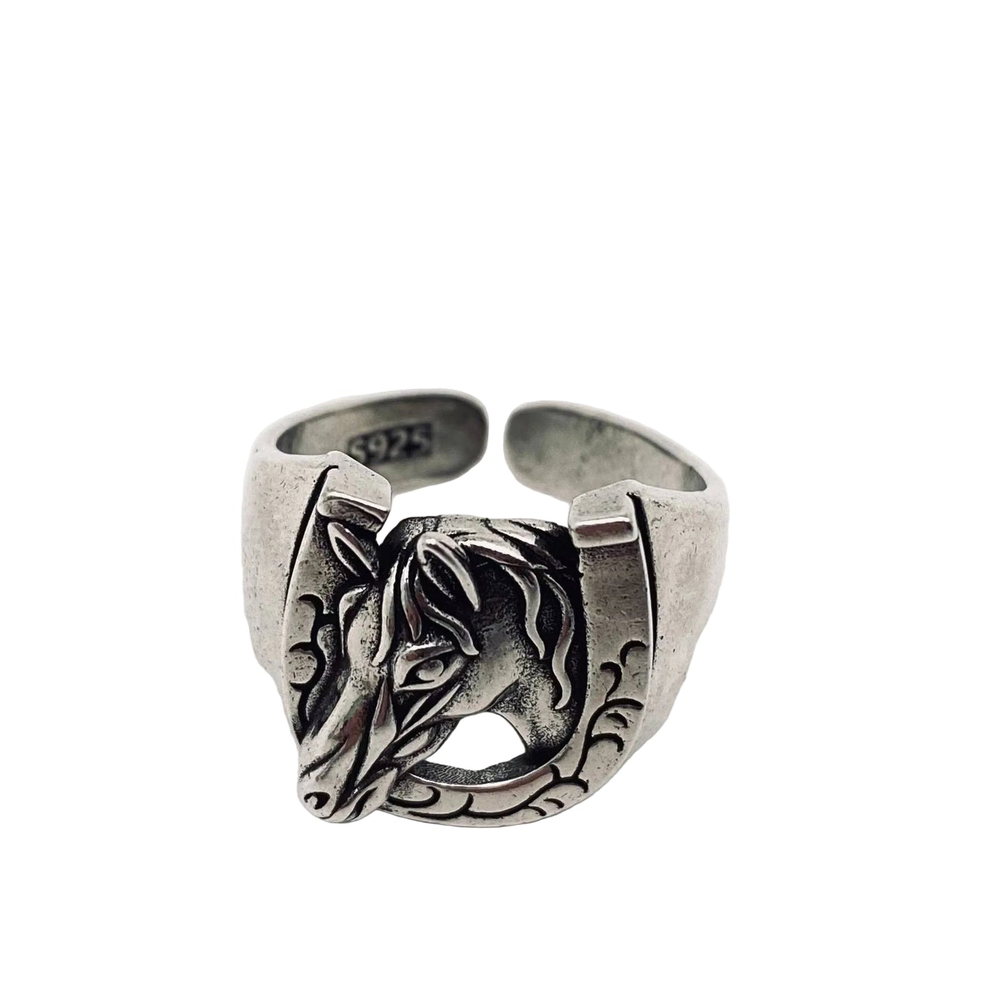 Vintage Horseshoe Horse Head Ring