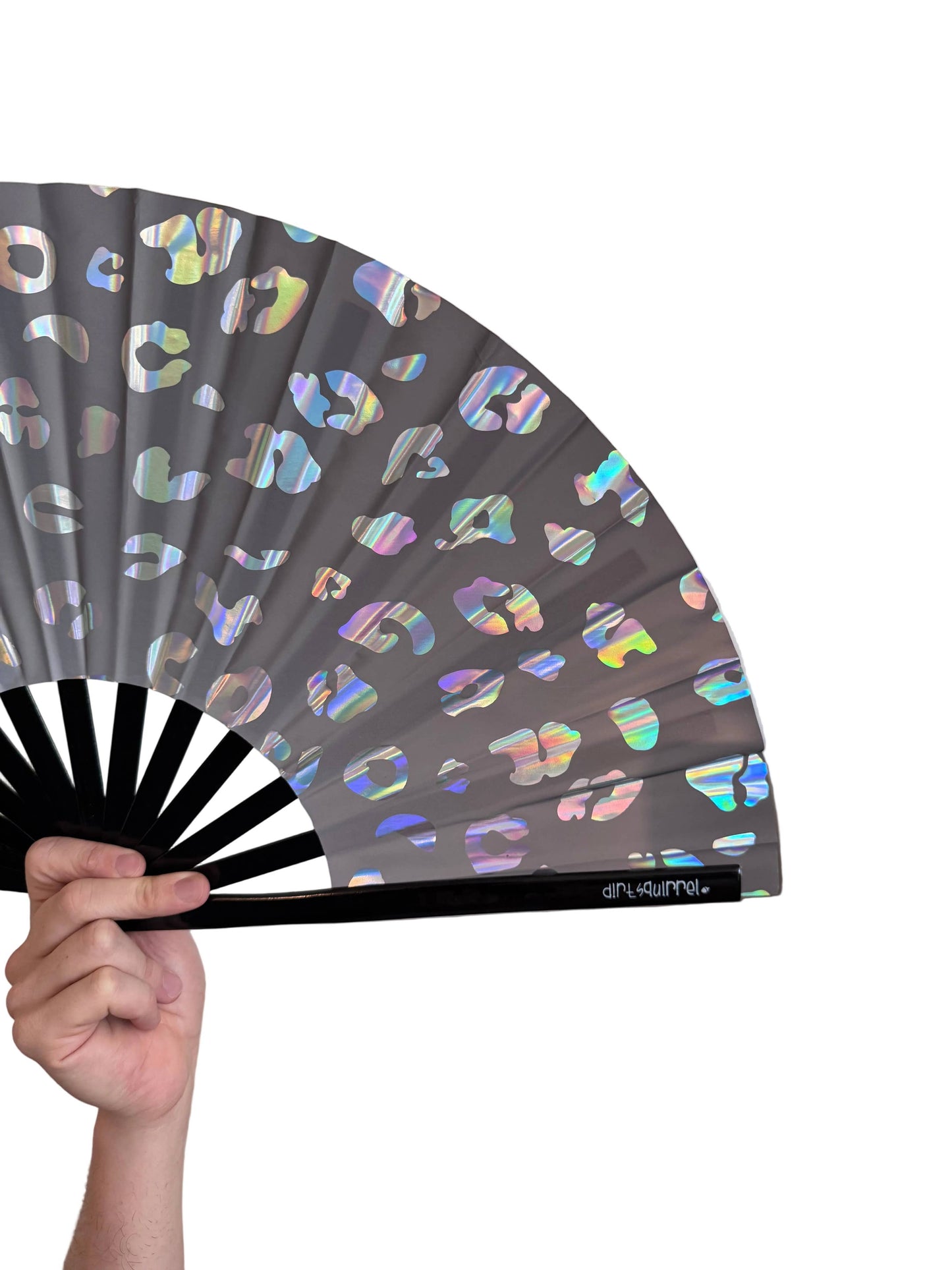 Leopard Print Reflective Fan