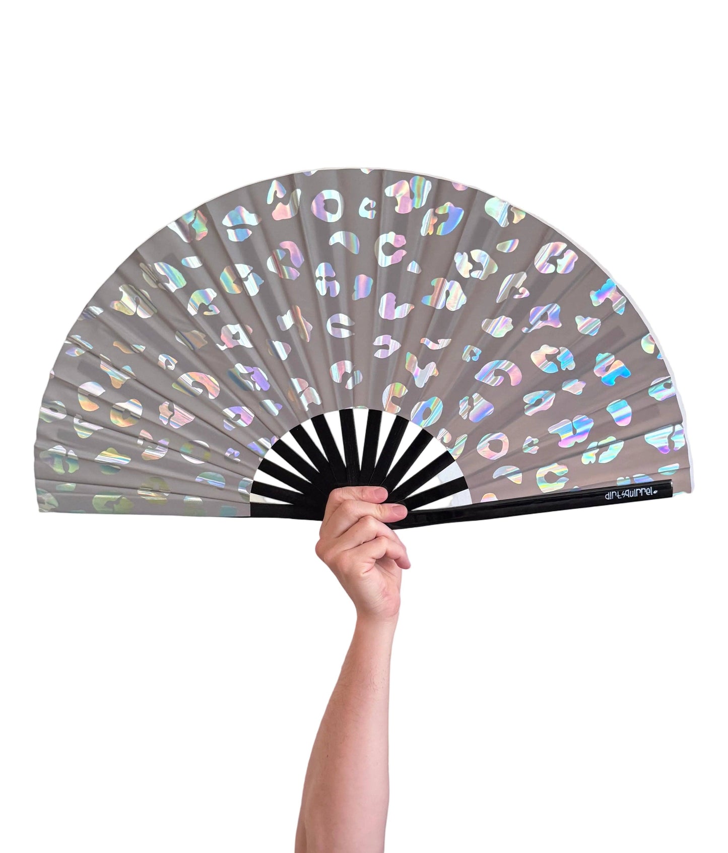 Leopard Print Reflective Fan