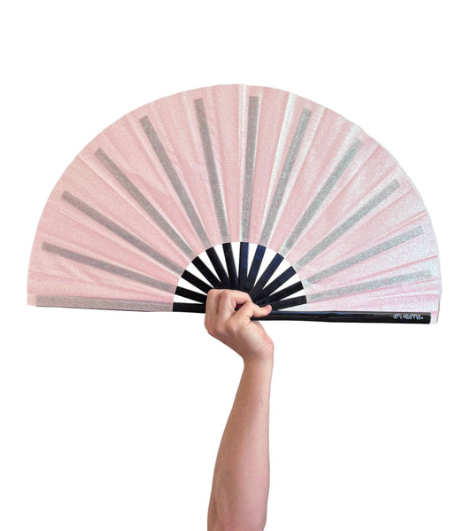 Light Pink Glitter Fan