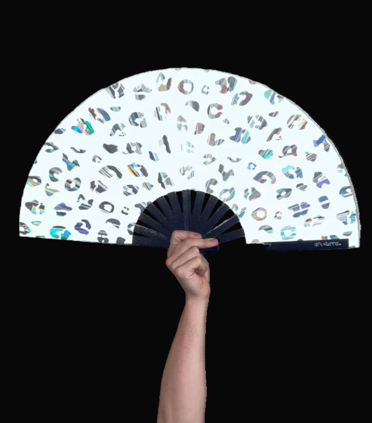 Leopard Print Reflective Fan
