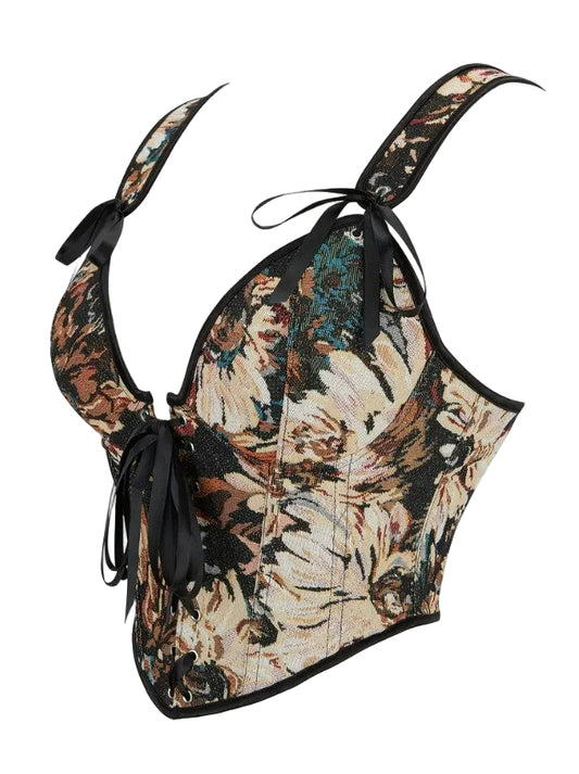 Vintage Haze Floral Corset