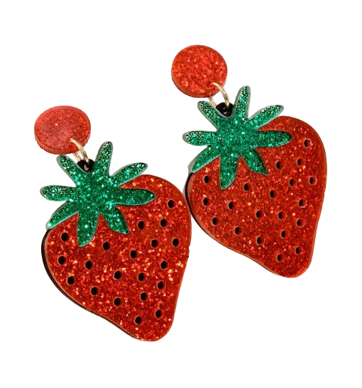 Strawberry Sparkle Earrings