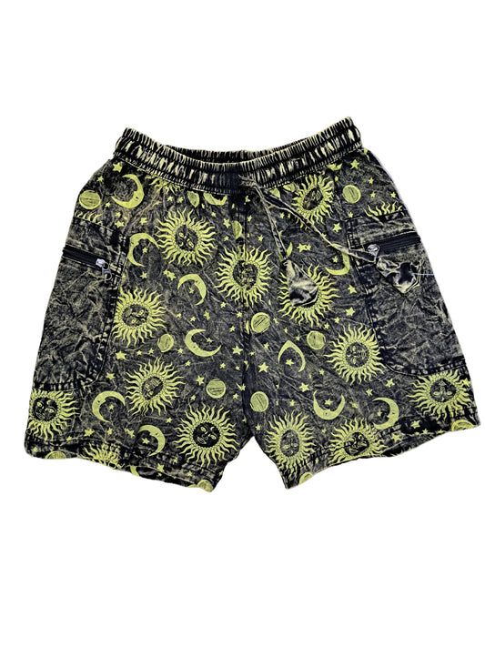 Cotton Sun and Moon Shorts